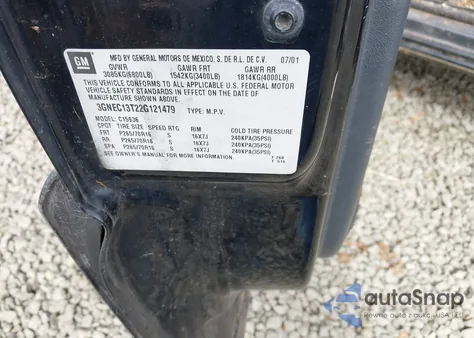 2002 Chevrolet Avalanche 1500 z USA, uszkodzony, nr VIN 3GNEC13T22G121479